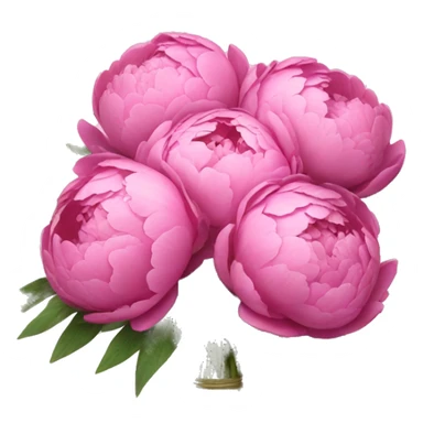 Bouquet of pink peonies sticker