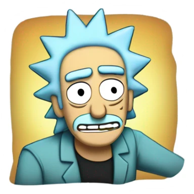 Rick sanchez thumbs up sticker