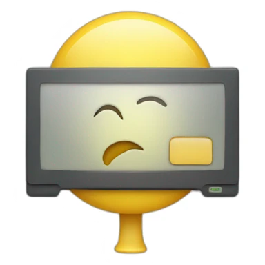 screen with a fixed PC on sticker