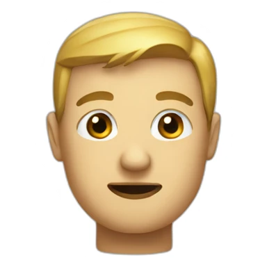 Cubical head sticker