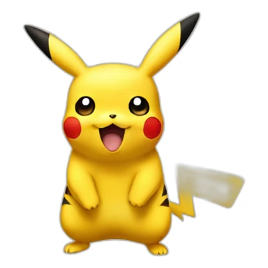 Pikachu qui fait caca sticker