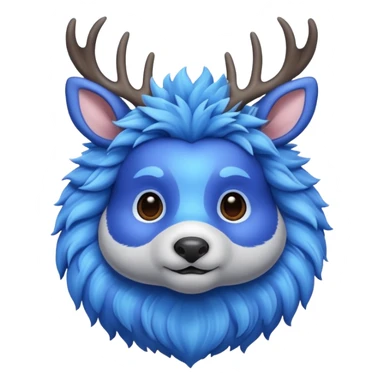 blue dear sticker