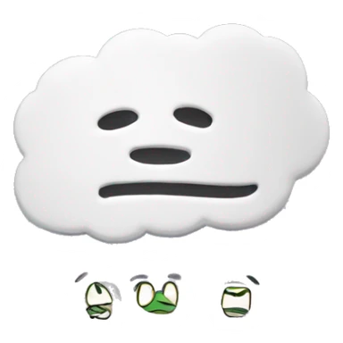 A character thinking, with a thought bubble that says "Quick and easy loans." sticker