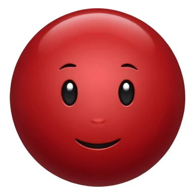 Dark Red point without face sticker