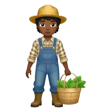 The rapper lucki in a farmer outfit sticker