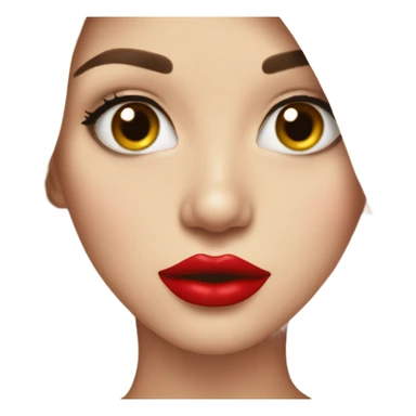 Juicy red lips sticker