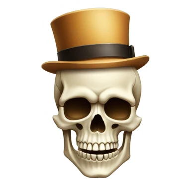 Skull emoji with cigar sticker