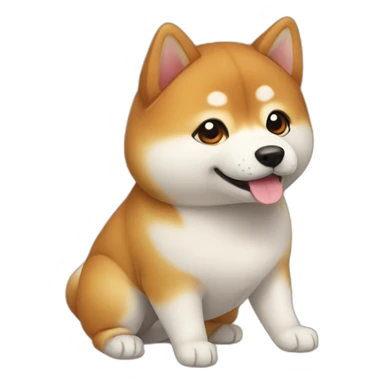 cute shiba dog sticker