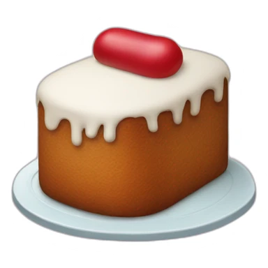 christmas lard cake bag icon sticker