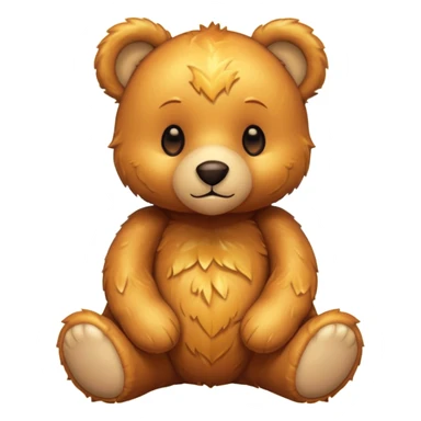 teddy bear sunset colors sticker