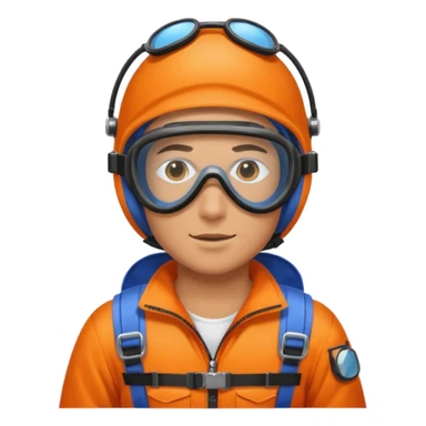 parachute diver sticker