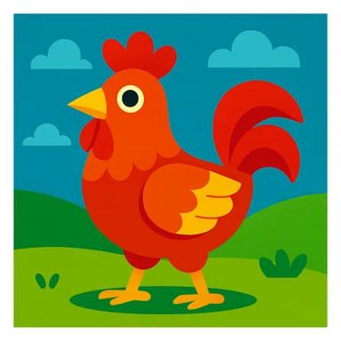 Chicken sticker