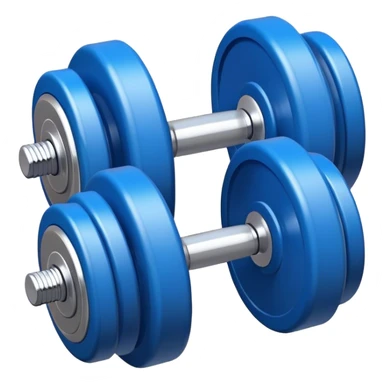  Blue dumbbells sticker