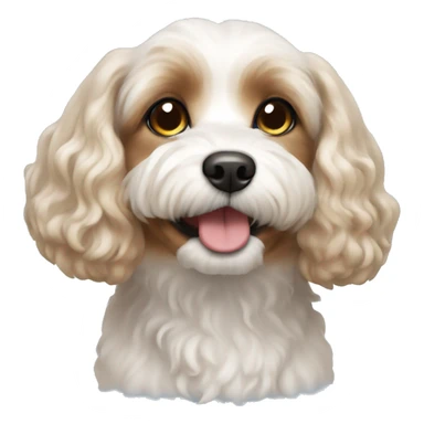 cavachon dog  sticker