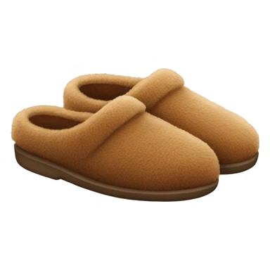 brown fuzzy slippers sticker