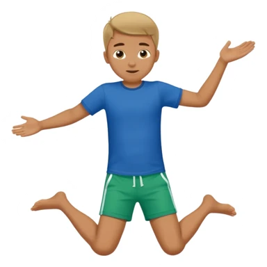 a boy that is sliding on his belly in ON his belly  sticker