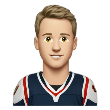 Jonathan Toews as a 12 year old boy sticker