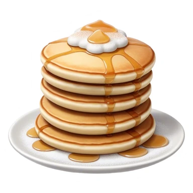 Poffertjes Cinematic Realistic Poffertjes Dessert Emoji, depicted as small, fluffy Dutch pancakes dusted with powdered sugar, rendered with lifelike textures and warm, inviting lighting. sticker