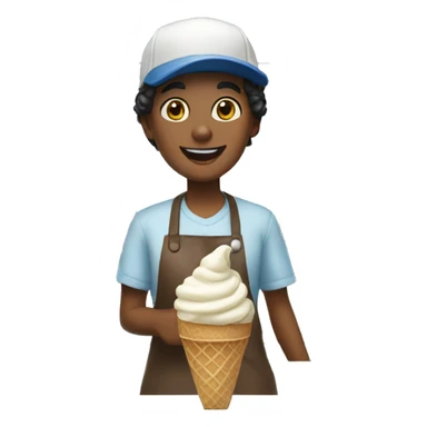ice cream seller sticker