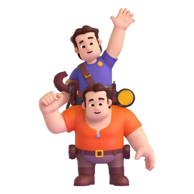 Wreck-it Ralph character sticker