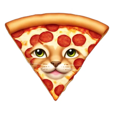 cat in pizza sticker
