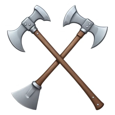 croisement de hache sticker