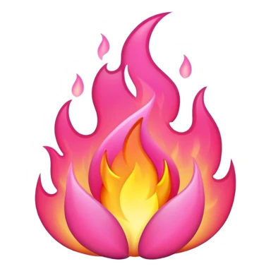 Pink fire  sticker