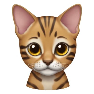 Bengal kitten sticker