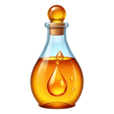 bottle of resin with a glowing drop sticker