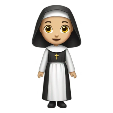 the nun sticker
