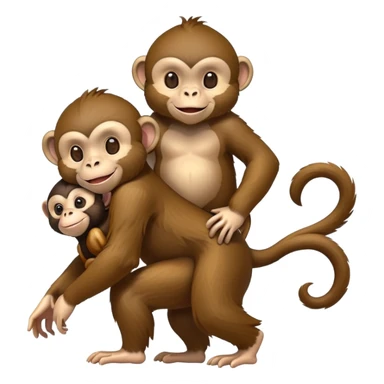 Create an emoji of a large bird flying fast, with a small, cheerful monkey sitting on its back. The bird looks majestic and focused, with vibrant feathers, while the monkey is playful, smiling, and holding on tight. sticker