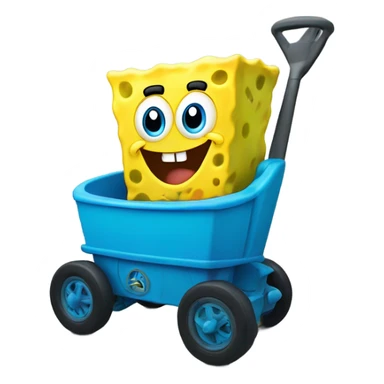 SpongeBob animal cart that you can ride sticker