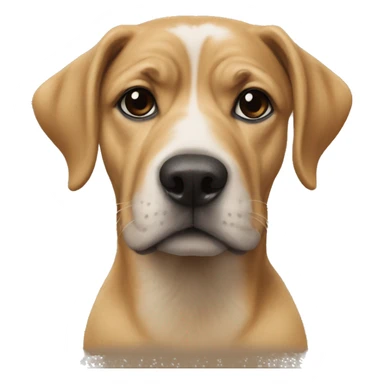 Dog emoji in five-panel   sticker