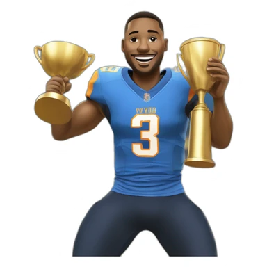 MVP winner celebration winning throphies sticker