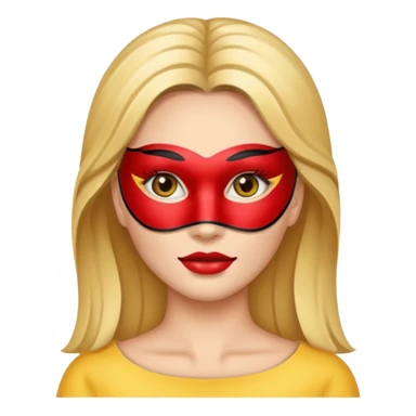 woman with beauty mask sticker