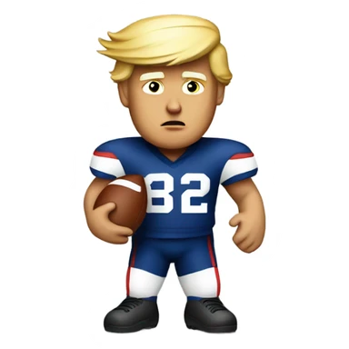 Trump as a quarterback  sticker