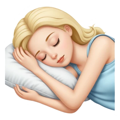 Chica durmiendo sticker