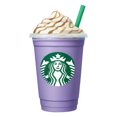 Lavender Starbucks iced coffee  sticker