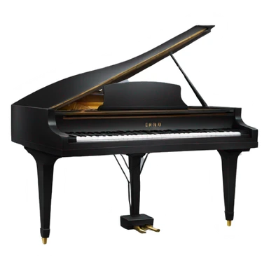 Piano with face sticker