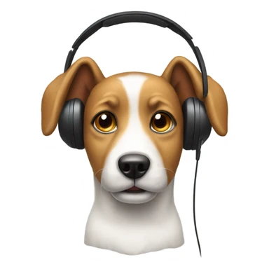 Dog, headset sticker
