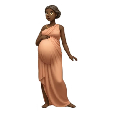 ancient greek woman pregnant sticker