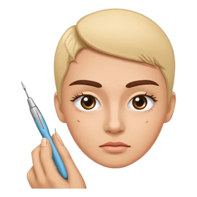 tweezers eyebrows sticker