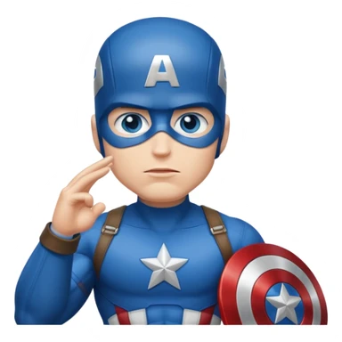Captain America salute sticker