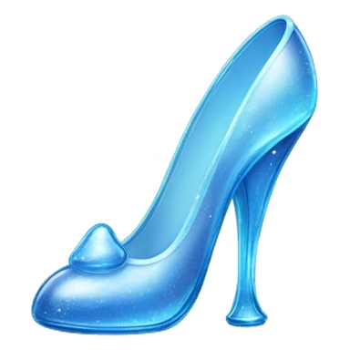 Glass shoe from cinderella sticker