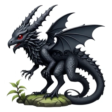 Gothic complex aesthetic-scenery-Fakémon-creature (full body) sticker