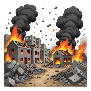 war and destruction sticker