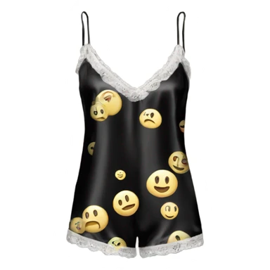 black silk camisole pjs sticker