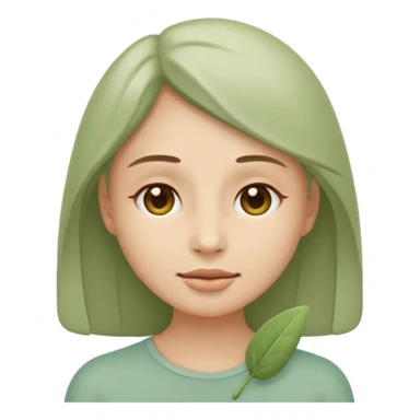 Minimal wellness emoji representing tighter skin and firmness,
subtle lifting effect, smooth contours, calm and natural,
no beauty or cosmetic symbols, soft sage green color palette sticker