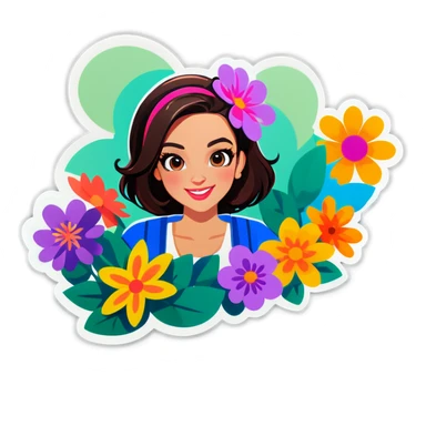 Carissa YouTube channel what’s up Carissa flowers sticker