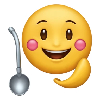 Emoji coqueto con una leve sonrisa y un dedo en la boca sticker